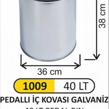 1012 70 LT Pedallı ÇÖP KOVASI
