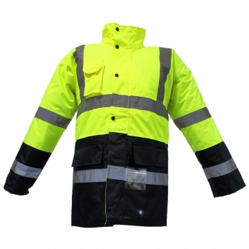 Mont Parka Sarı Lacivert Kapitoneli