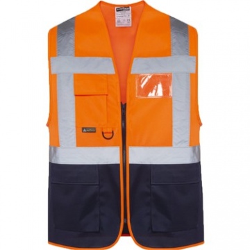 Mühendis Yeleği Turuncu Lacivert