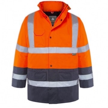 Mont Parka Turuncu Lacivert Kapitoneli